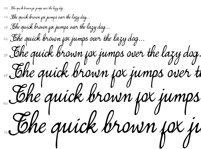 Simplesnails font waterfall